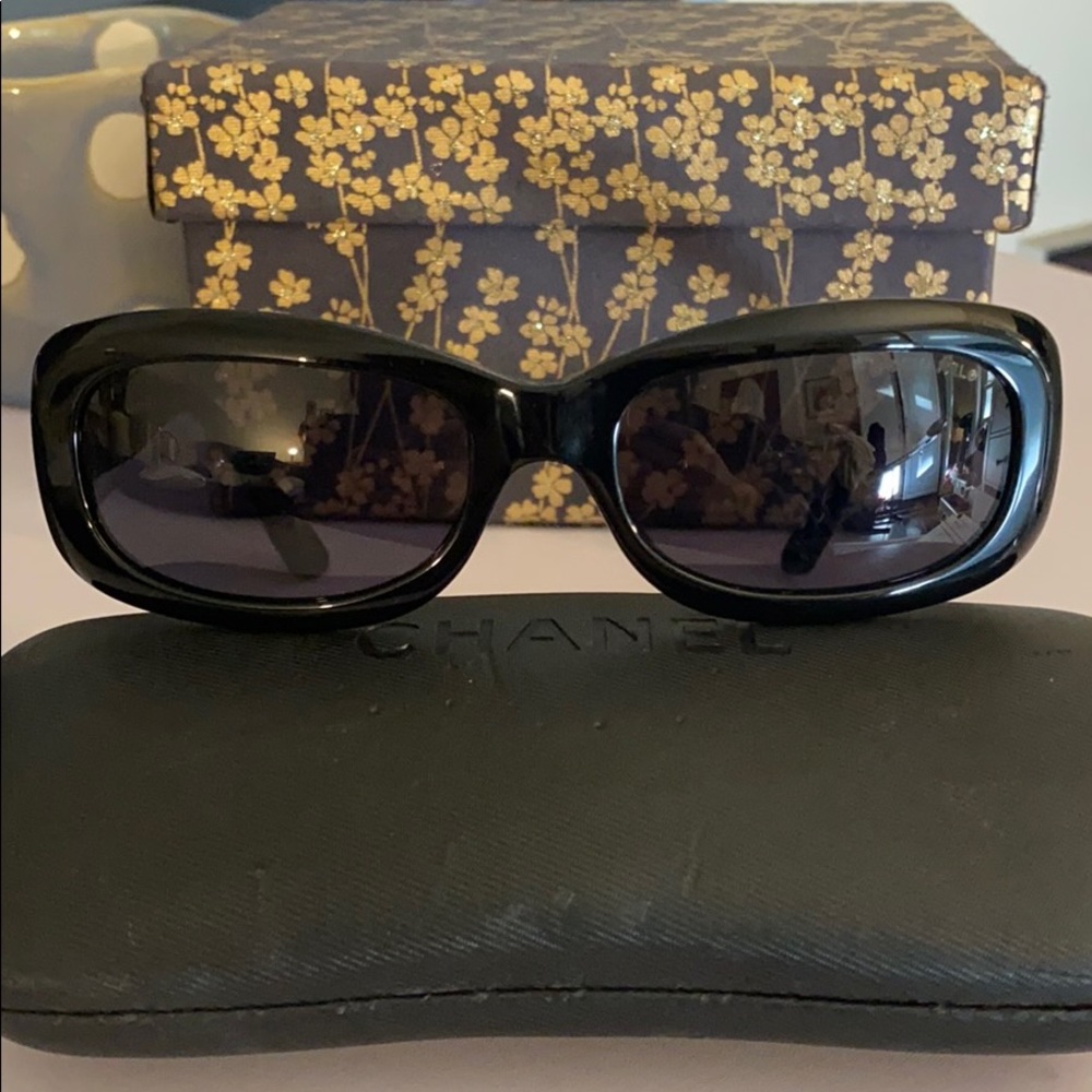 Rectangular CHANEL Sunglasses